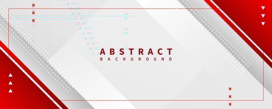 banner background. full color, red gradation and halftone effect vector