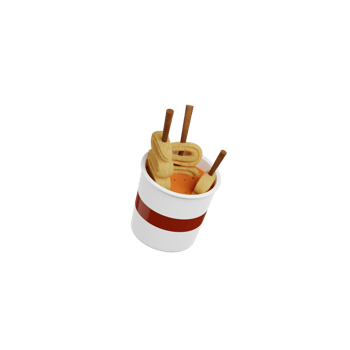 3d Odeng illustration png