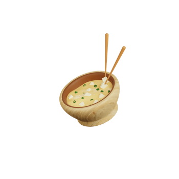 3d Miso illustration png