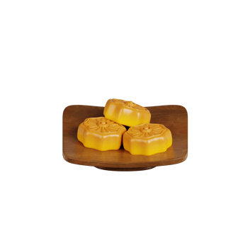 3d Mooncake illustration png