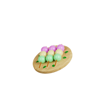 3d Dango illustration png