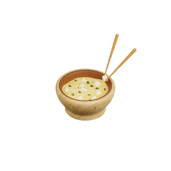 3d Miso illustration png