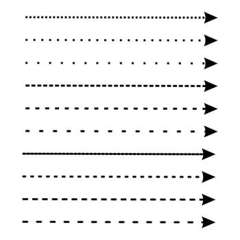 Arrow vector design of various styles