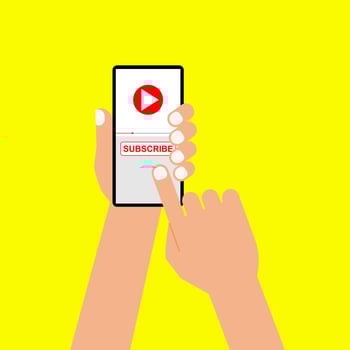 Smartphone vector design with media player display