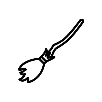 Flying broom vector design