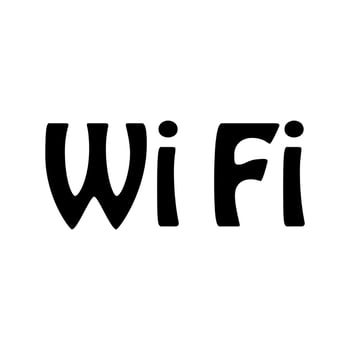 Wifi lettering vector design
