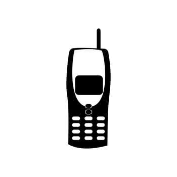 Phone silhouette vector design