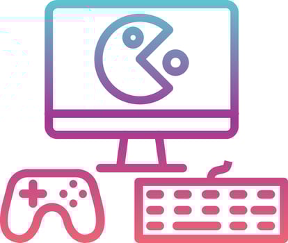 Gaming Setup Vector Icon