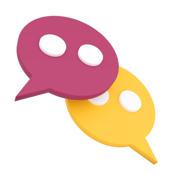 Speech Bubble. 3D rendering. png