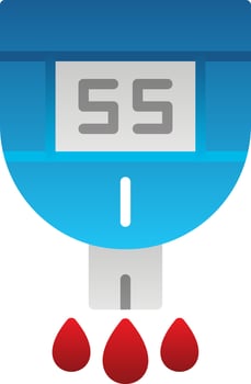 Glucose Checkup Vector Icon Design