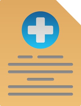 Medical File Vector Icon Design
