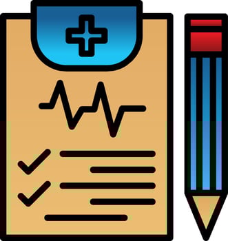 Diagnosis Vector Icon Design