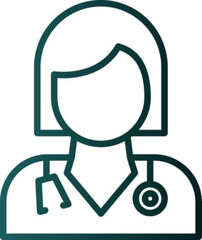 Female Doctor Vector Icon Design