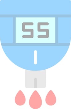 Glucose Checkup Vector Icon Design