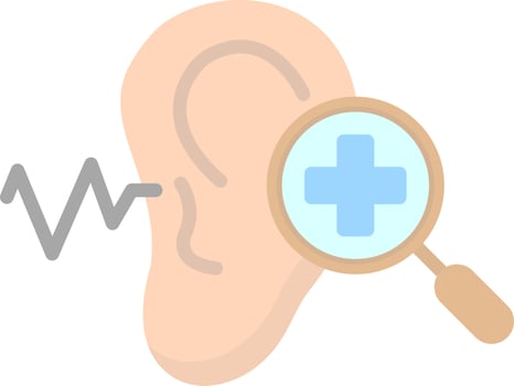 Hearing Checkup Vector Icon Design