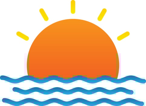 Sunrise Vector Icon Design
