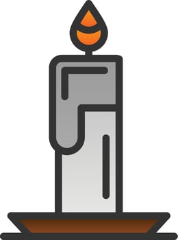 Candle Vector Icon Design