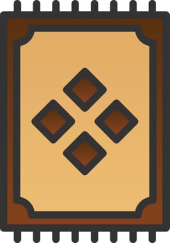 Prayer Mat Vector Icon Design
