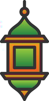 Arabic Lamp Vector Icon Design
