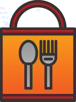 Food Pack Vector Icon Design