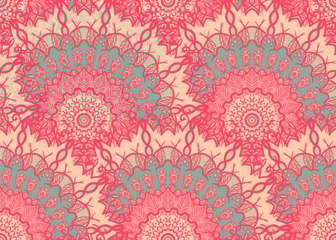 Mandala Seamless Pattern vector