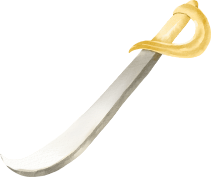 watercolor pirate sword png