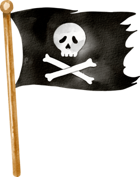watercolor pirate clip art png