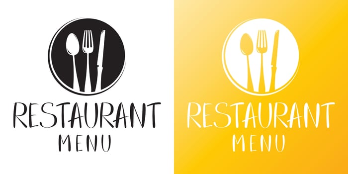 Restaurant Menu Sign vector