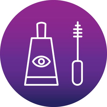 Eyelash Oil Vector Icon
