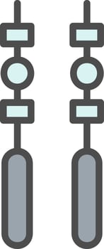 Skewers Vector Icon