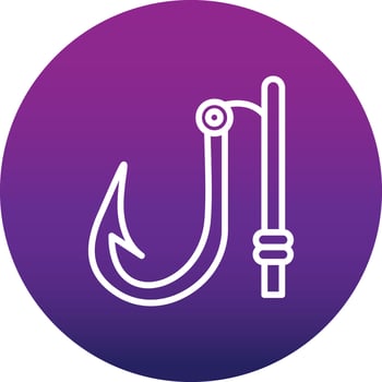 Fishing Hook Vector Icon