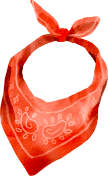 bandana watercolor clip art png