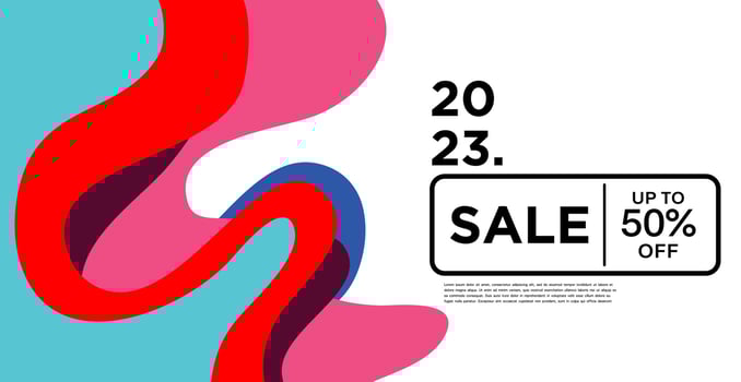 Colorful abstract geometric and fluid banner template for marketing promotion materials. Giveaway, cash back, gift card and member card bonus design template. vector