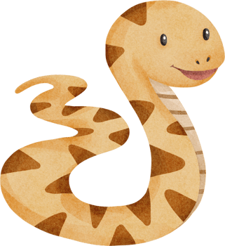 watercolor cute snake png