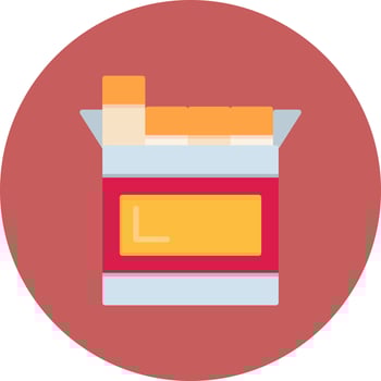 Cigarettes Creative Icon Design vector