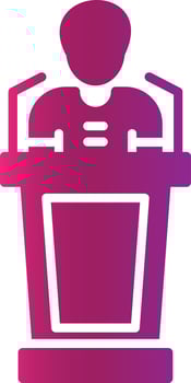 Witness Creative Icon Design vector