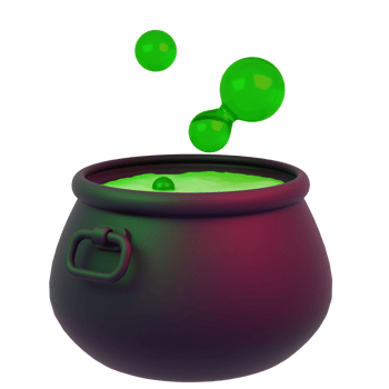 Happy halloween spooky 3d icon png