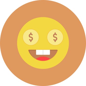 Greedy Creative Icon Design vector