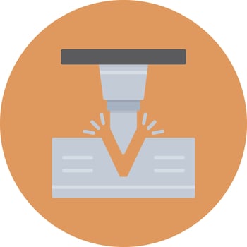 Bending Creative Icon Design vector