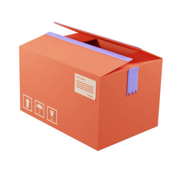 3D box shipping sale promotion png