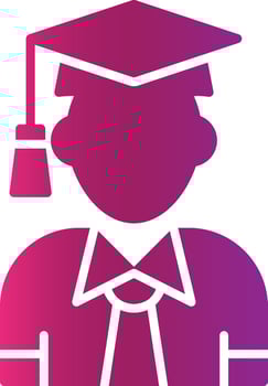 Graduate Creative Icon Design vector