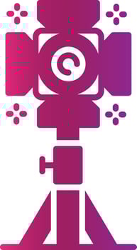 Studio Lighting Creative Icon Design vector