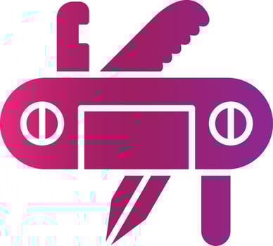 Swiss Army Knife Creative Icon Design vector