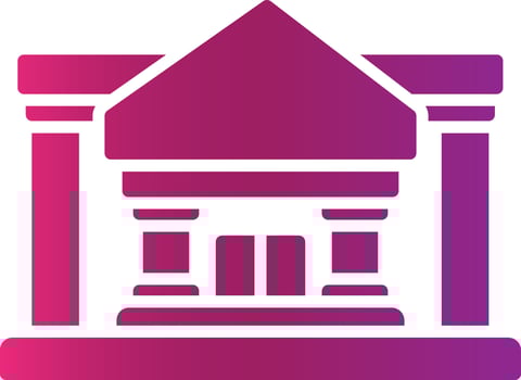 Courthouse Creative Icon Design vector