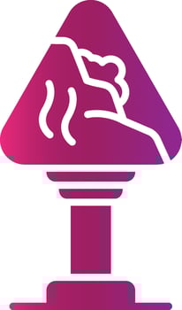 Avalanche Sign Creative Icon Design vector