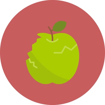 Apple Creative Icon Design vector