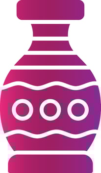 Vase Creative Icon Design vector