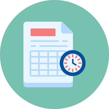 Schedule Creative Icon Design vector