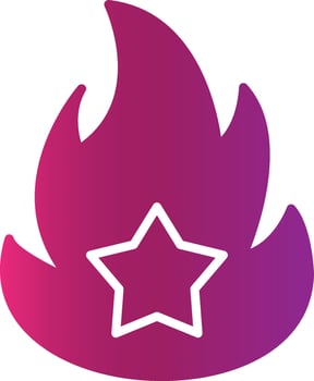 On Fire Creative Icon Design vector