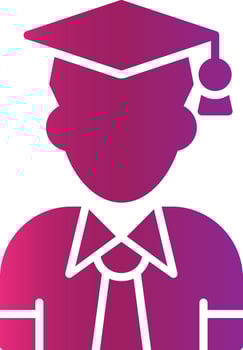 Graduate Creative Icon Design vector